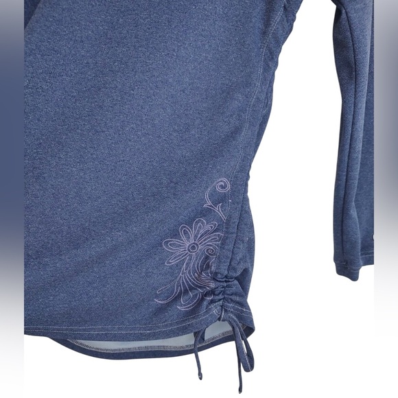 Kuhl Ruched Sides Long Sleeve Hoodie Top Size Medium - Picture 4 of 8